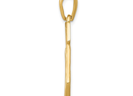 14K gold pendant, alternate view