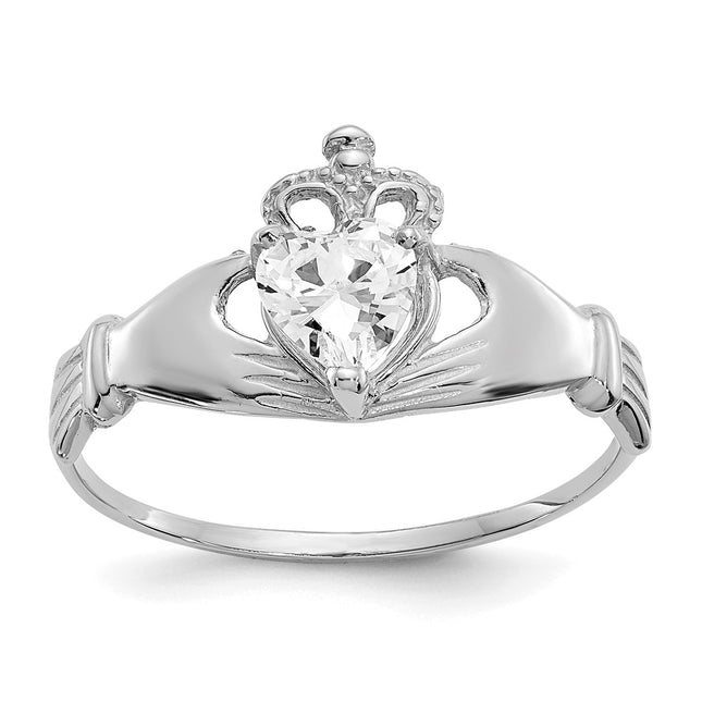 14k White Gold Rings Style D1783 - Classique Jewelry Inc.