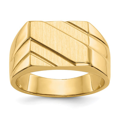 14K gold signet ring