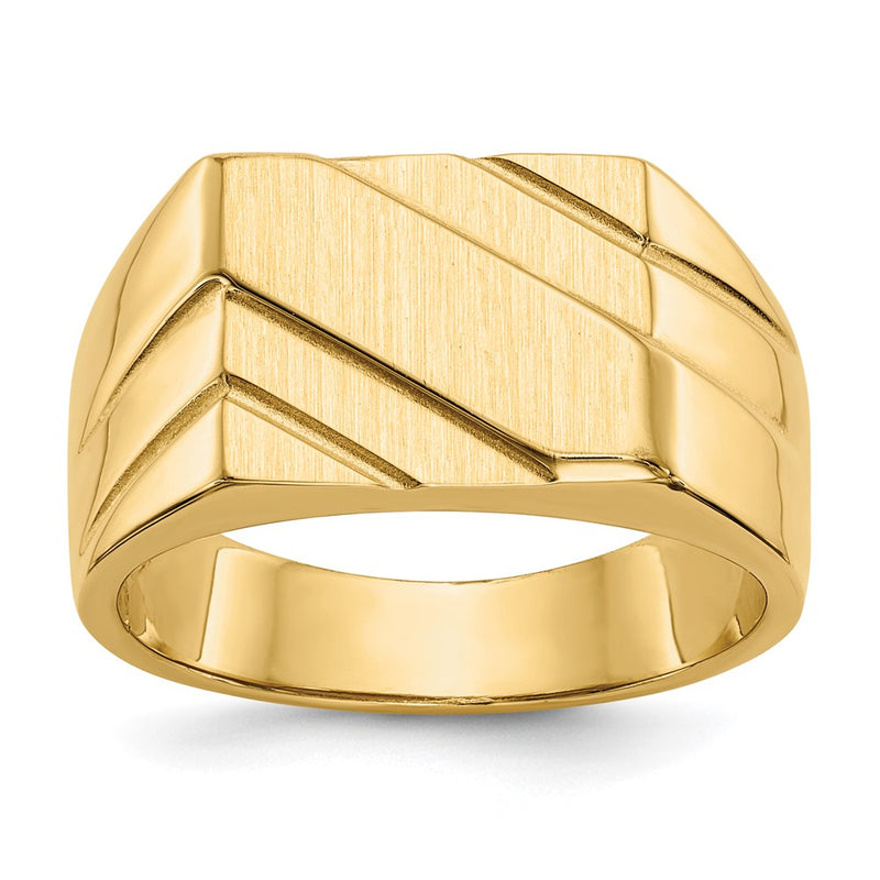 14K gold signet ring