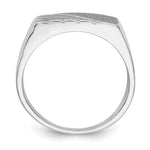 14K White Gold 16.5x7.5mm Open Back Mens Signet Ring view