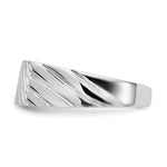 14K White Gold 16.5x7.5mm Open Back Mens Signet Ring view