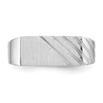 14K White Gold 16.5x7.5mm Open Back Mens Signet Ring view