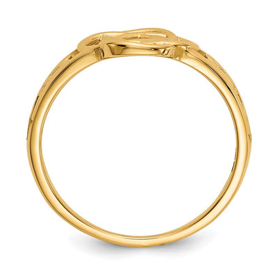 14K Polished Ladies Celtic Knot Ring