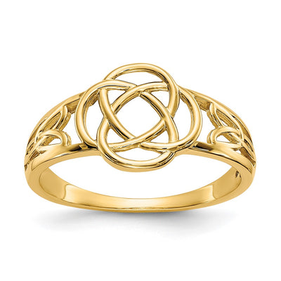 14K gold knot ring