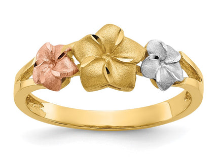 14k Tri-Color Rings Style D1889 - Classique Jewelry Inc.