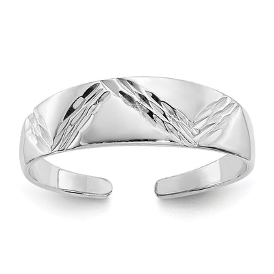14K white gold ring