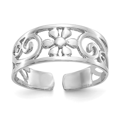 14K white gold ring