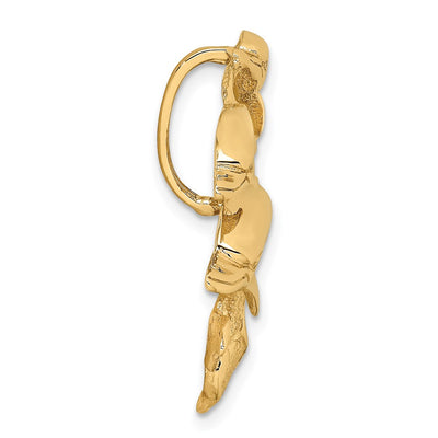 14K Triple Dolphin Fits / Slide