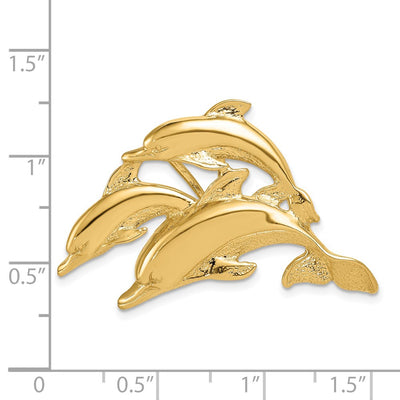 14K Triple Dolphin Fits / Slide