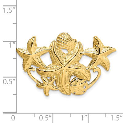 14K Starfish Cluster Slide