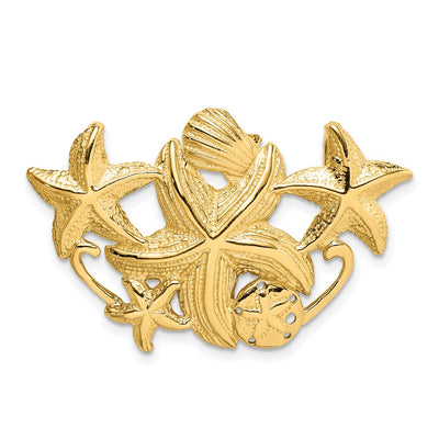 14K gold starfish pendants & charm