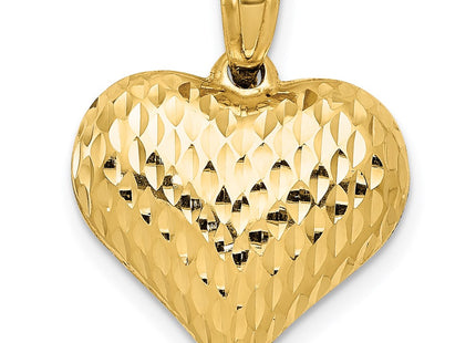 14K gold heart pendant