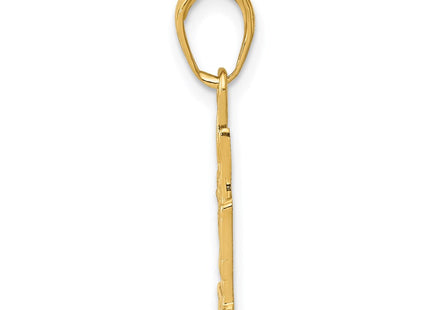 14K gold pendant, alternate view