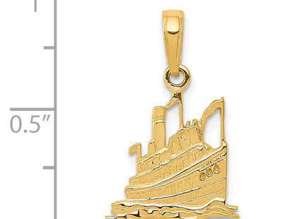 14K gold pendant, another view