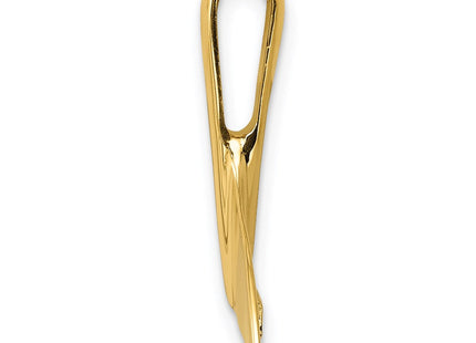 14k Whale Tail Chain Slide (Style D3)