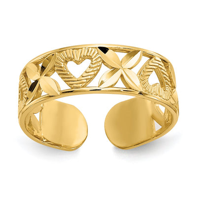 14K gold heart ring