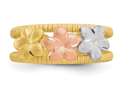 14k Two-tone Rings Style D3092 - Classique Jewelry Inc.