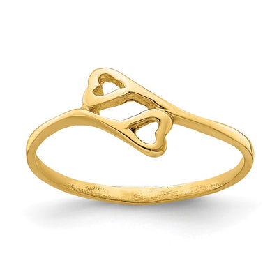 14K gold heart ring
