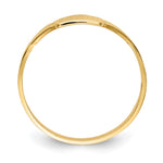 14K Polished Square Signet Baby Ring view