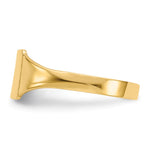 14K Polished Square Signet Baby Ring view
