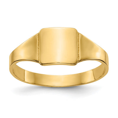 14K gold signet ring