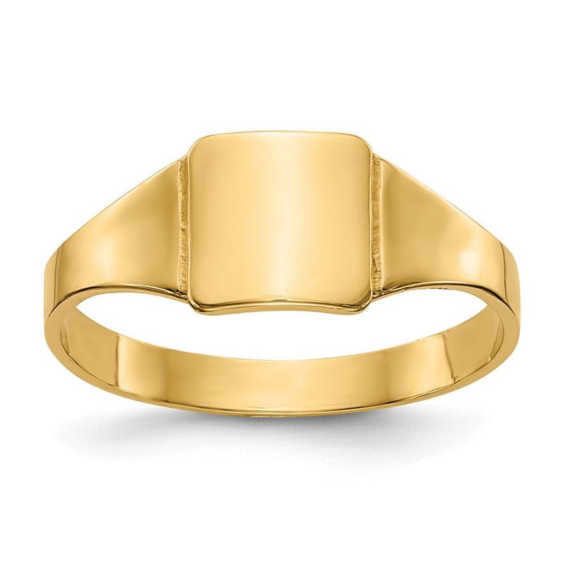 14K gold signet ring