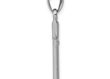 14k White Gold Hollow Cross Pendant (Style D3163)