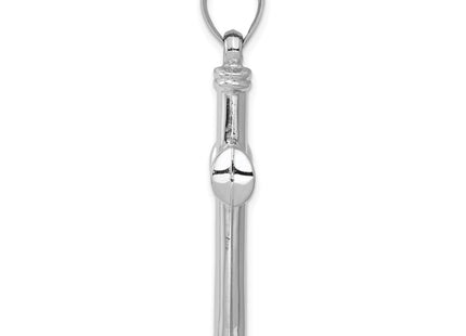 14k White Gold Hollow Cross Pendant (Style D3177)