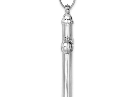 14k White Gold Hollow Cross Pendant (Style D3178)