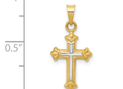 14k Yellow & Rhodium Jewelry Style D3185 - Classique Jewelry Inc.
