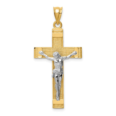 14K gold crucifix pendant