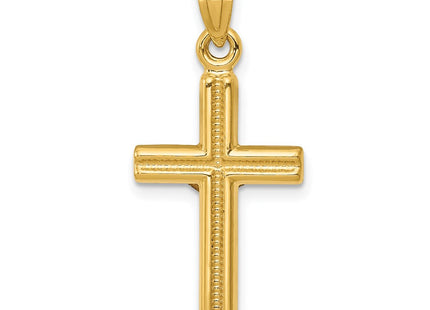 14K gold crucifix pendant, further view