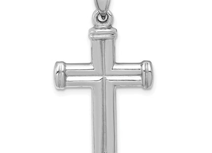 14K White Gold Reversible Crucifix Pendant (Style D3261)