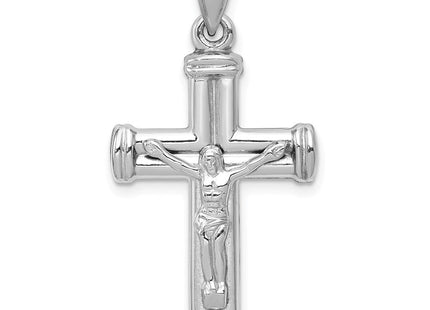 14K White Gold Reversible Crucifix Pendant (Style D3261)