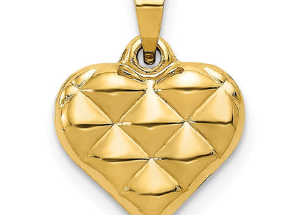 14K gold heart pendant