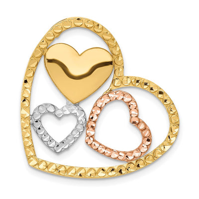 14K yellow gold heart chain