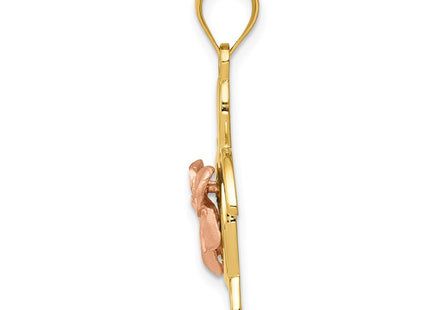 14k Two-tone Pendants Style D3343 - Classique Jewelry Inc.