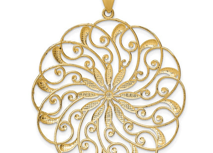14k Yellow & Rhodium Pendants Style D3350 - Classique Jewelry Inc.