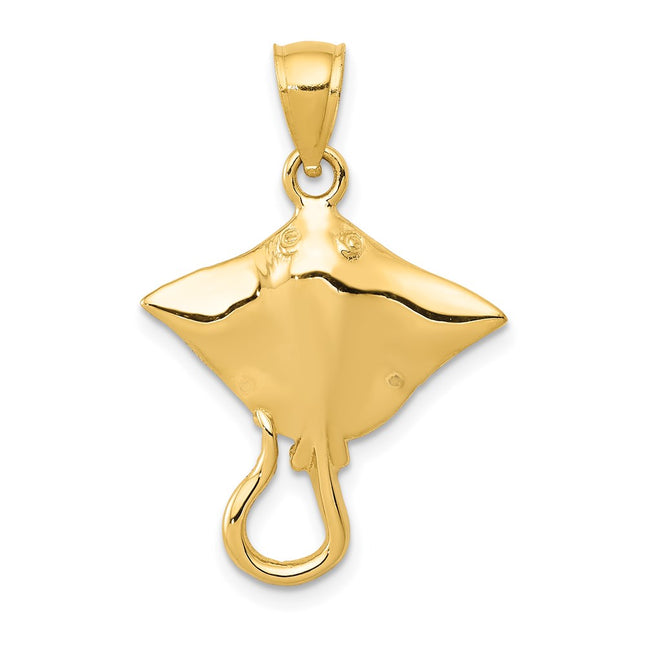14k Yellow Gold Pendants Style D3411 - Classique Jewelry Inc.