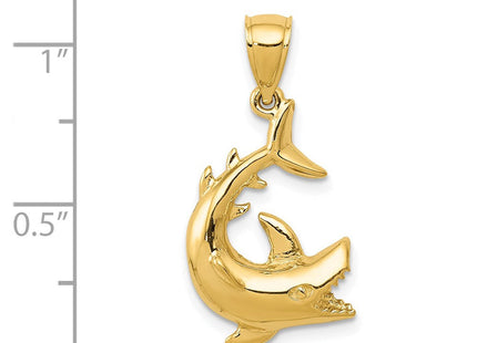 14K Shark Pendant (Style D3412)