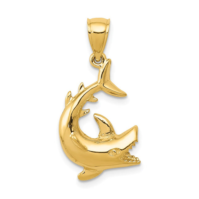 14k Yellow Gold Pendants Style D3412 - Classique Jewelry Inc.