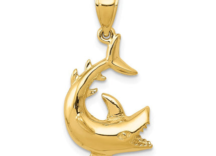 14K Shark Pendant (Style D3412)
