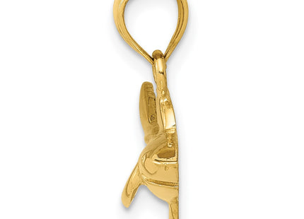 14K gold pendant, alternate view