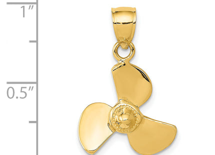 14k Propeller Pendant