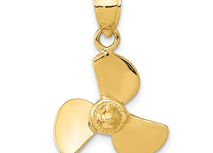 14k Propeller Pendant