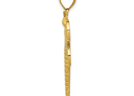 14k Yellow & Rhodium Pendants Style D3433 - Classique Jewelry Inc.
