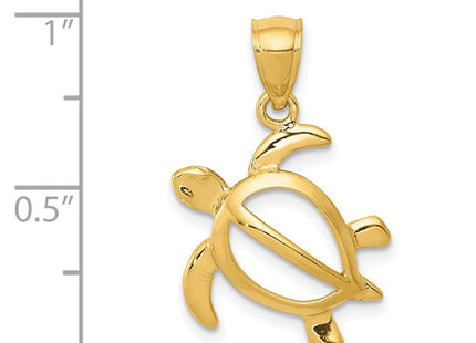 14K gold pendant, another view