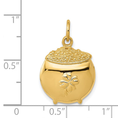 14K Pot of Gold Charm
