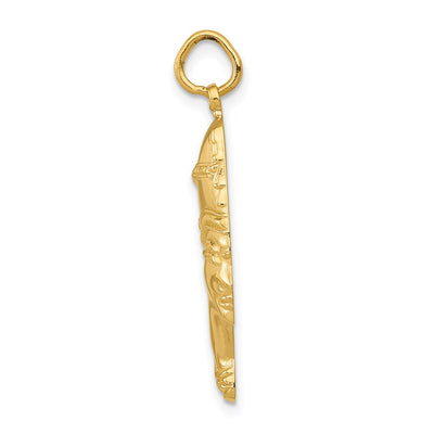 14K Nefertiti Charm, 30.5 x 16mm